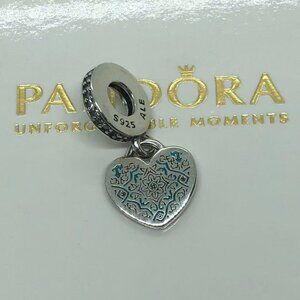✨🔥Pandora Traditional Portuguese Tile Engravable Dangle Charm